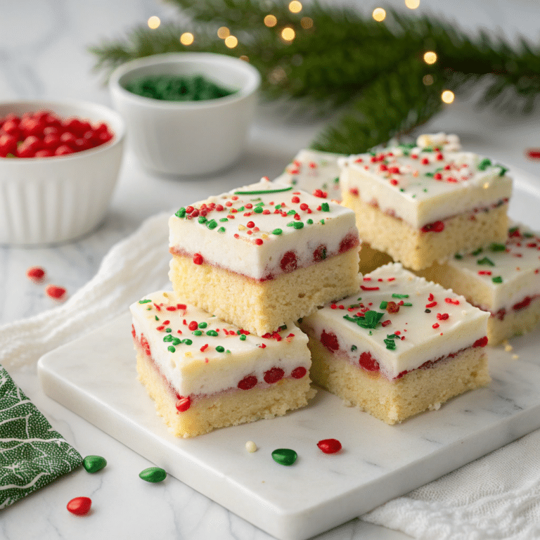 Christmas Sugar Cookie Bars Recipe