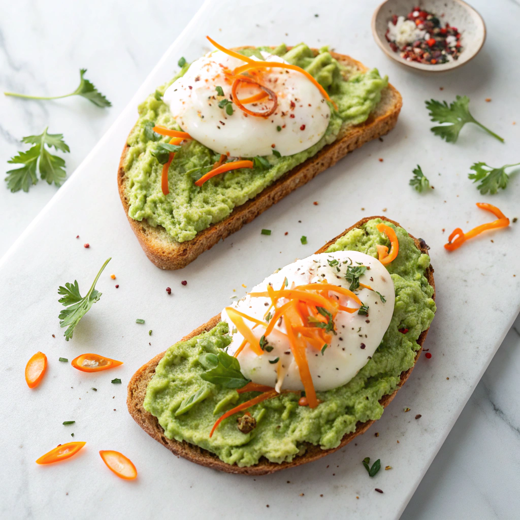 Grated Egg & Avocado Toast: A Delicious Ultimate Breakfast Recipe - Recipe Image