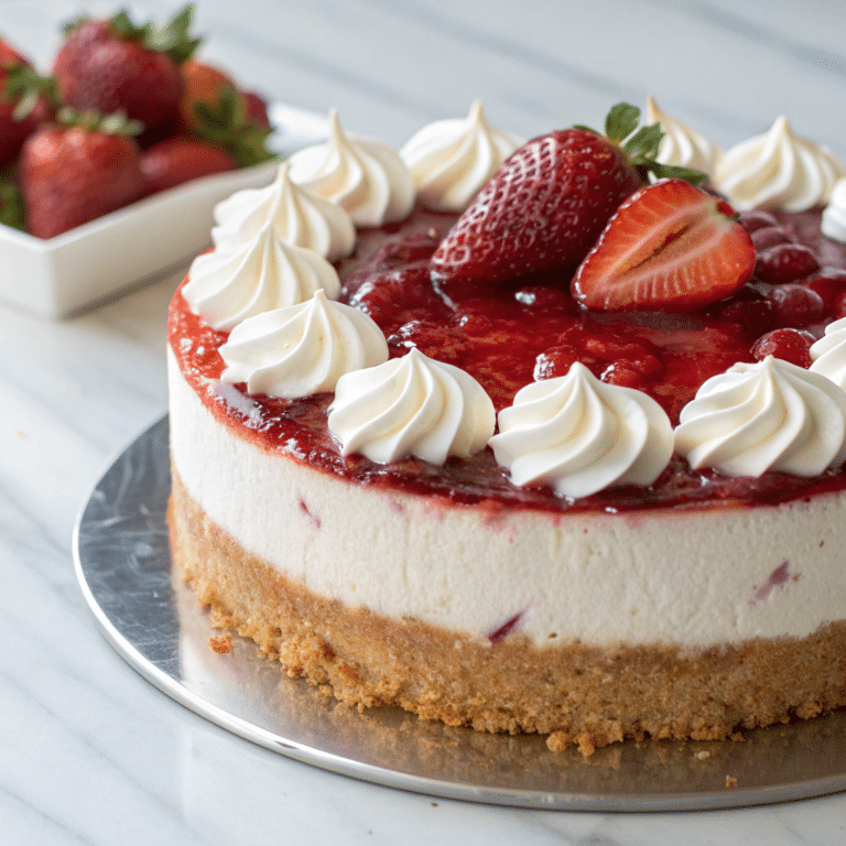 Strawberry Swirl Cheesecake Recipe