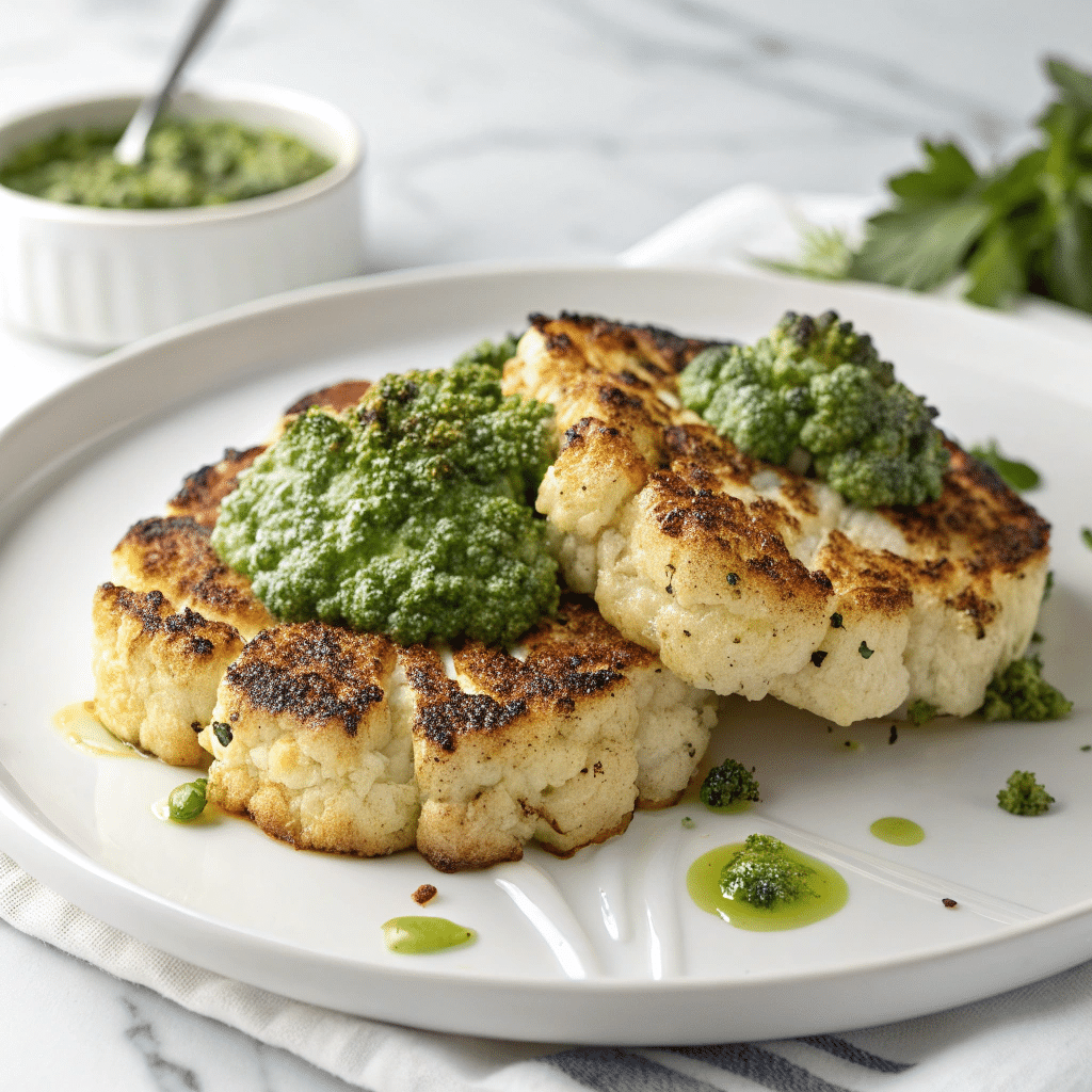 Roasted Cauliflower Steaks Recipe - Recipe Image