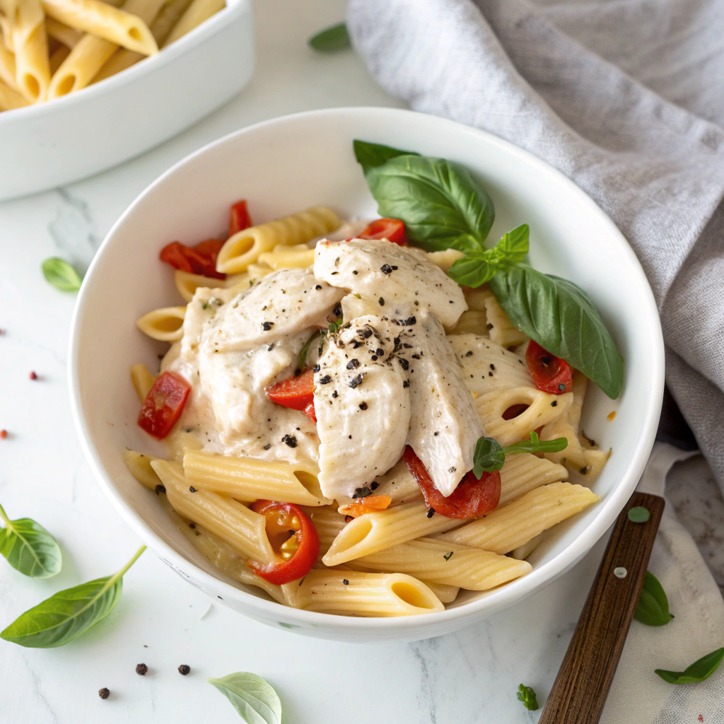 Creamy Italian Chicken Pasta Recipe - Recipe Image
