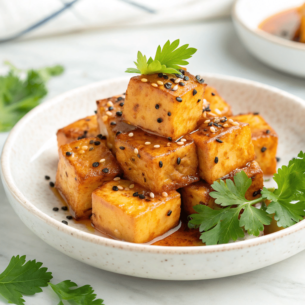 Baked Lemon Pepper Tofu Recipe - Recipe Image