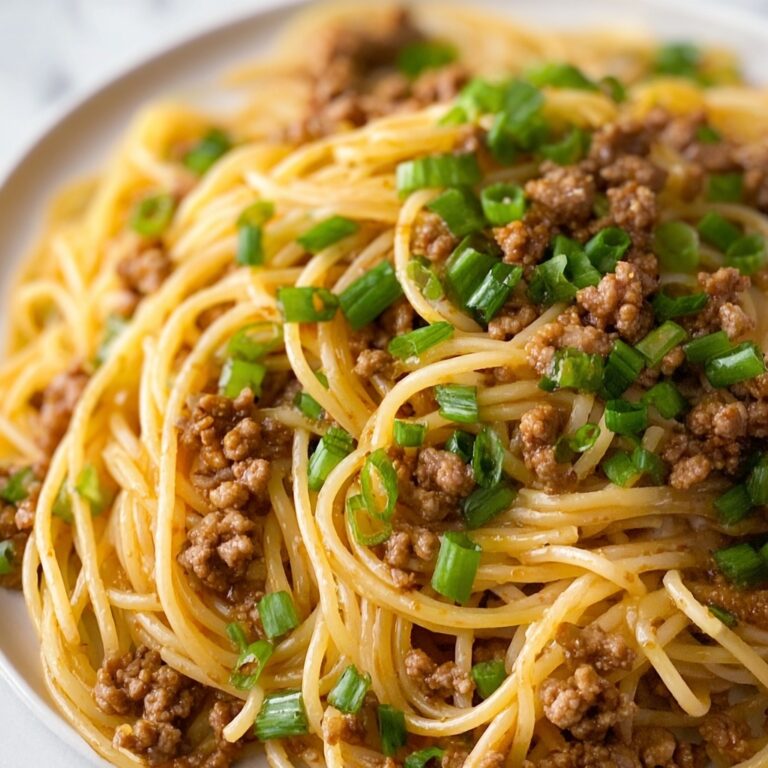 Asian-Style Ground Beef Spaghetti Recipe