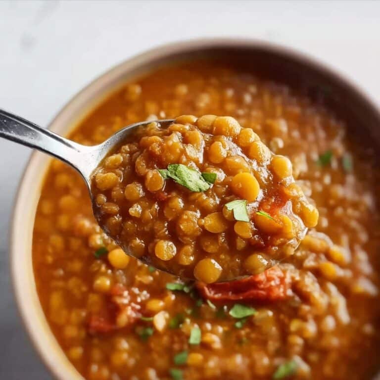 Hearty Lentil Soup with Tomato and Greens Recipe