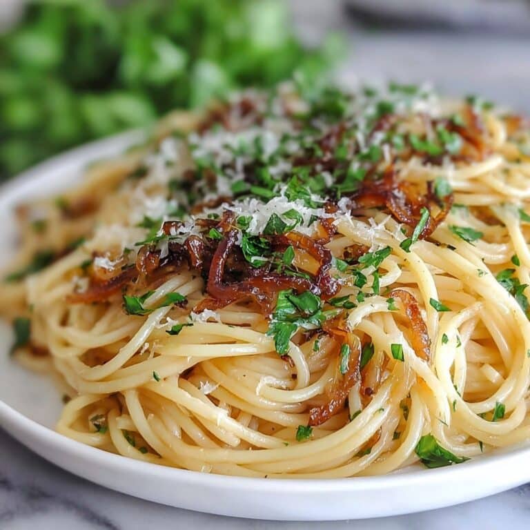 Cabbage Pasta with Garlic Parmesan Recipe