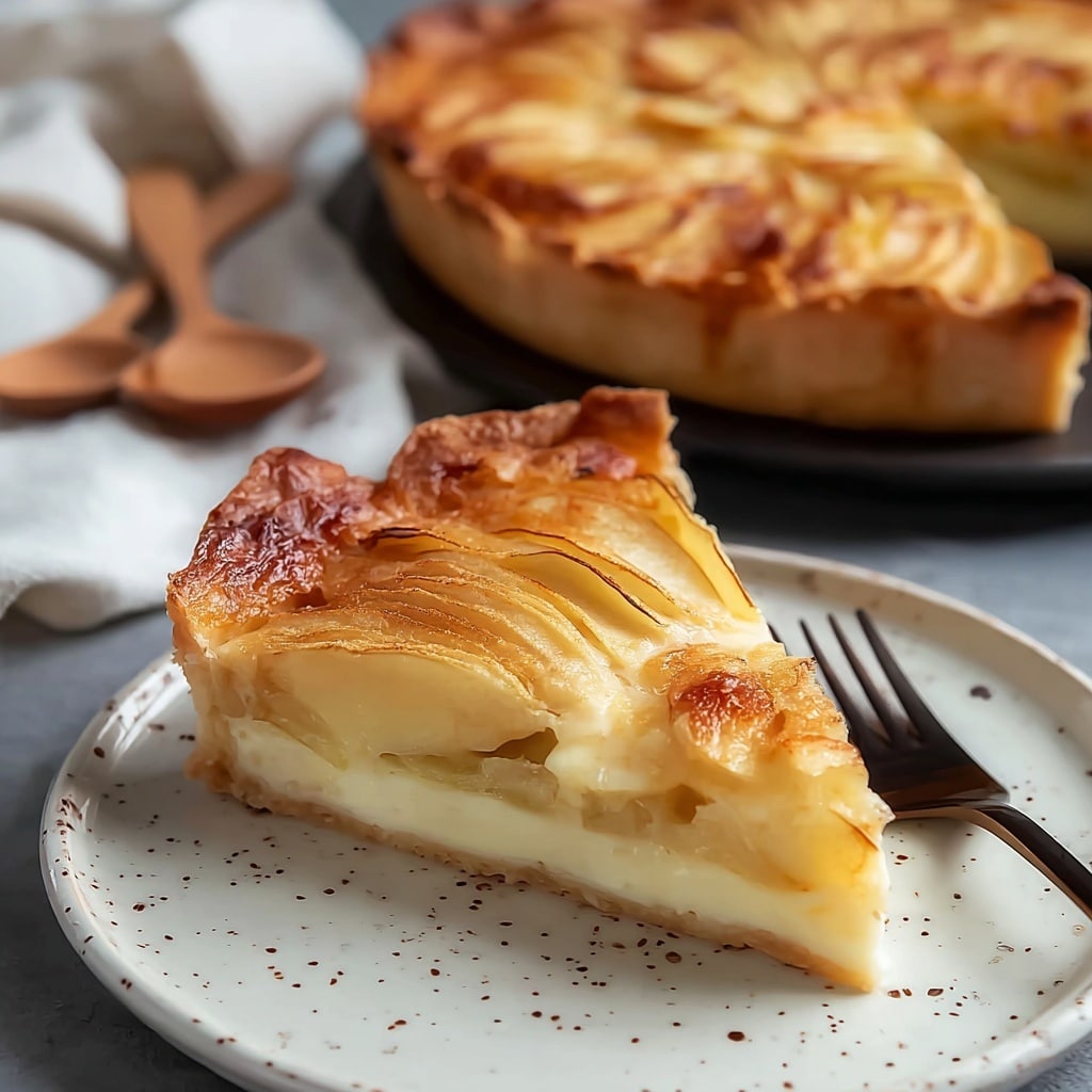 French Custard Pie with Apples (Flan Parisien) Recipe - Recipe Image