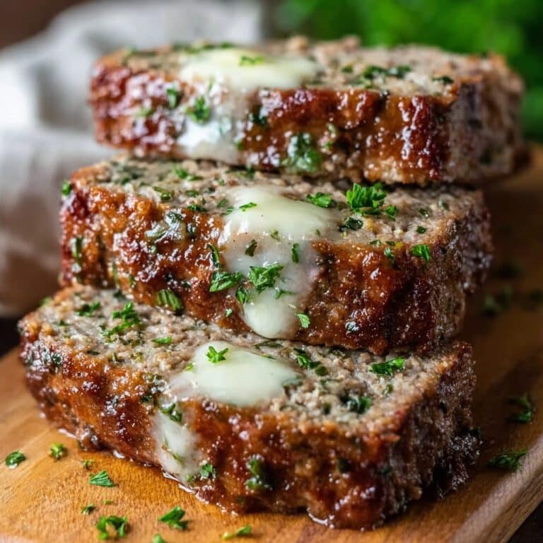 Garlic Parmesan Chicken Meatloaf Recipe
