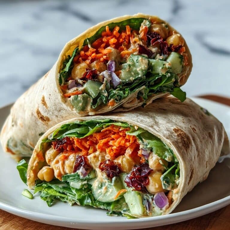 Vegan Creamy Sun-Dried Tomato Chickpea Wraps Recipe