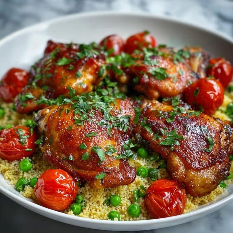 One-Pan Garlic Butter Chicken Couscous Recipe