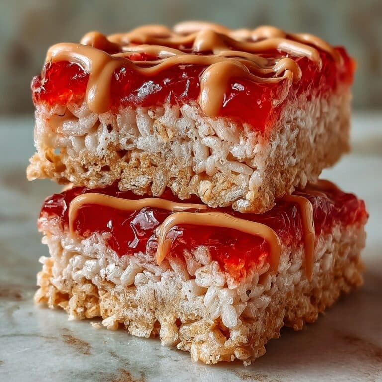 High-Protein PB&J Rice Krispie Bars Recipe