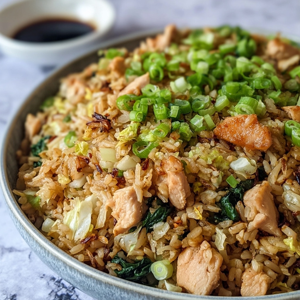 Egg Roll Fried Rice with Chicken Recipe - Recipe Image