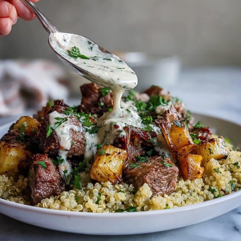 Butternut Squash Garlic Herb Steak Bowl Recipe