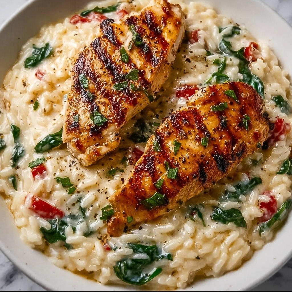 Irresistible & Creamy Tuscan Chicken Orzo Recipe - Recipe Image