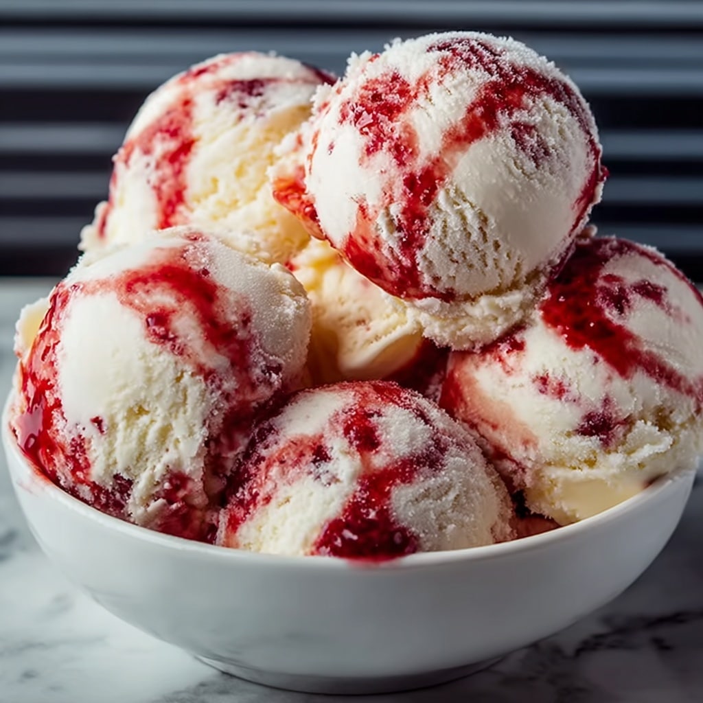 Strawberry Vanilla Bean Ice Cream Recipe - Recipe Image