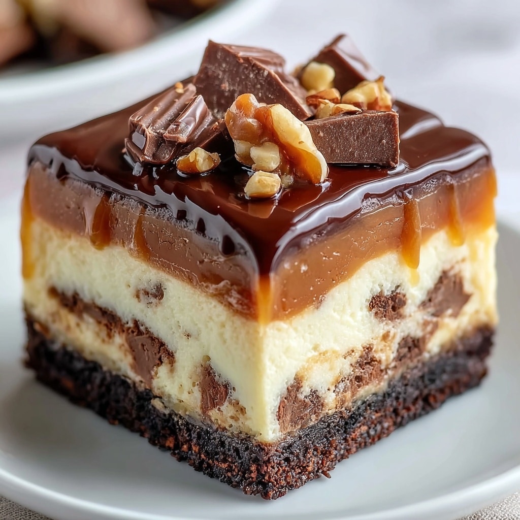 Peanut Butter Cheesecake Bars Recipe - Recipe Image