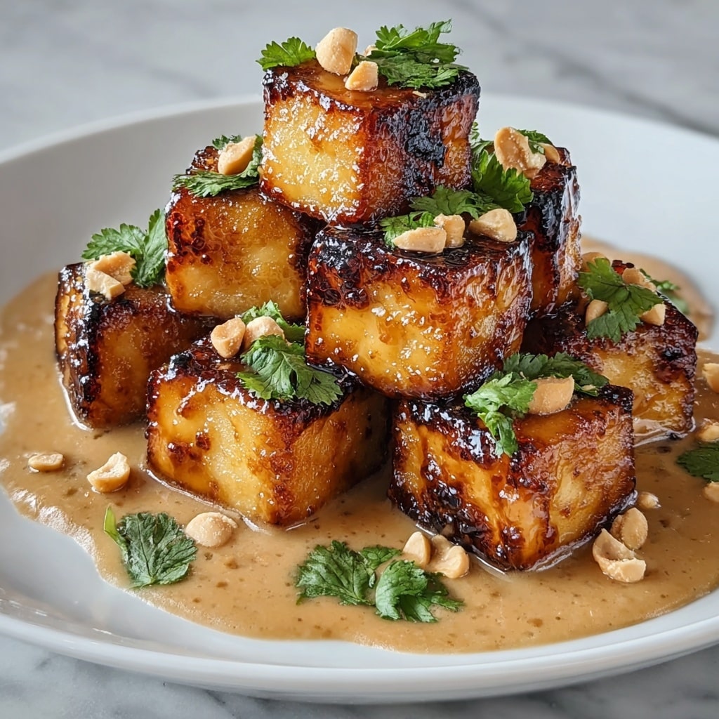 Crispy Tofu with Rich Peanut Sauce Recipe - Recipe Image