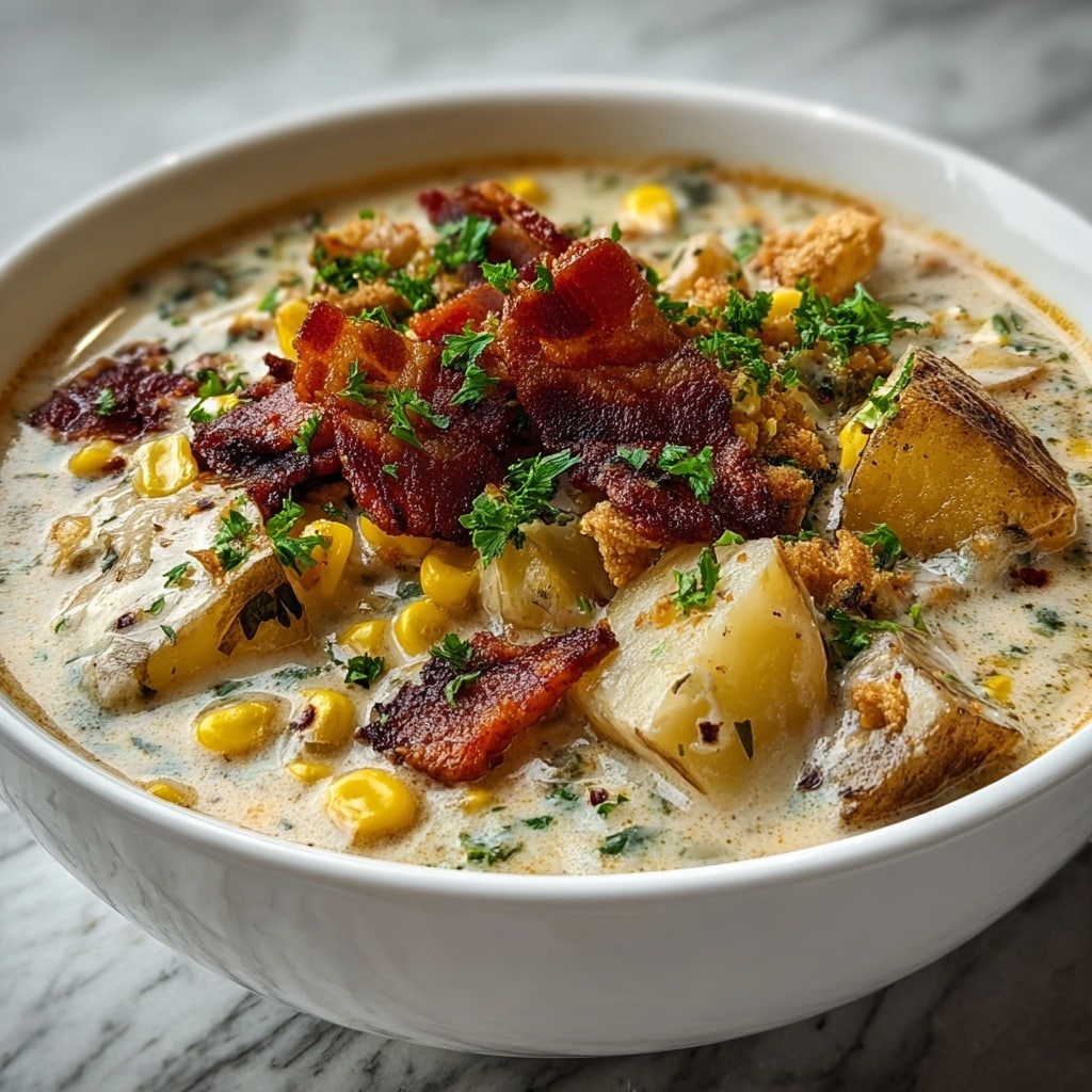 Light Ham Potato Chowder Recipe - Recipe Image