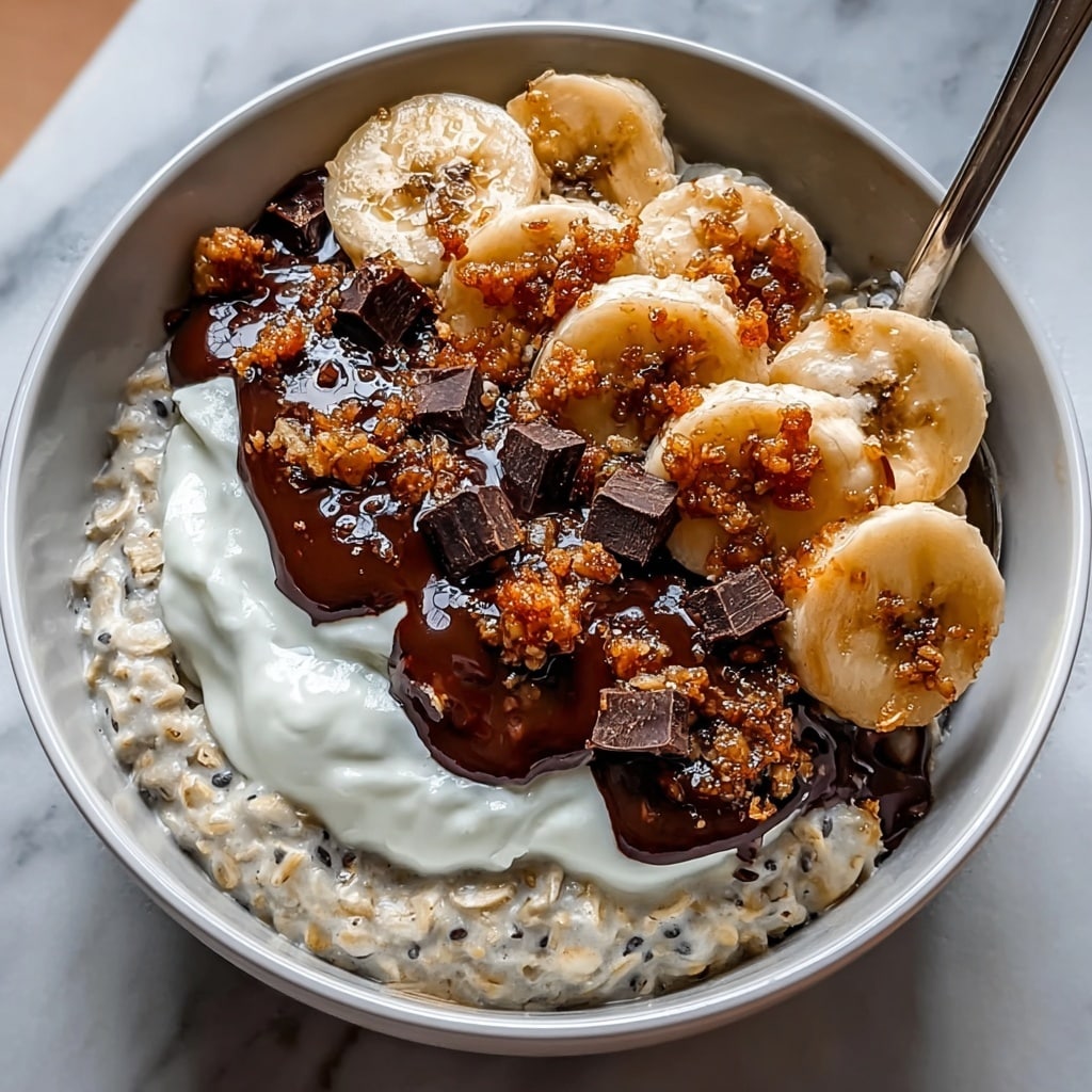 Banana Chocolate Overnight Oats Recipe - Recipe Image