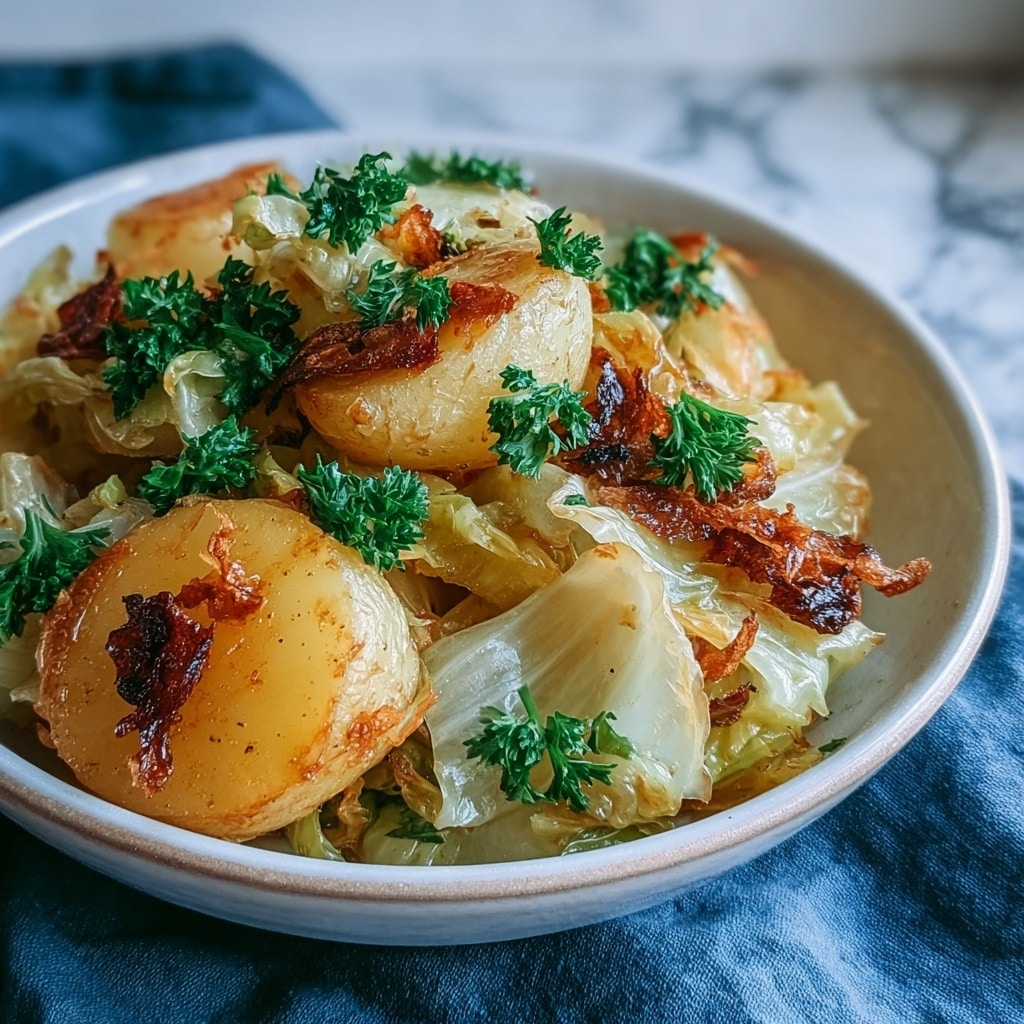 Braised Cabbage and Potatoes with Chili Recipe - Recipe Image