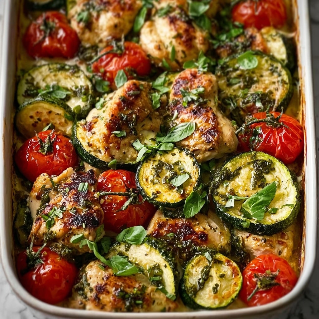 Mediterranean Chicken Zucchini Bake Recipe - Recipe Image