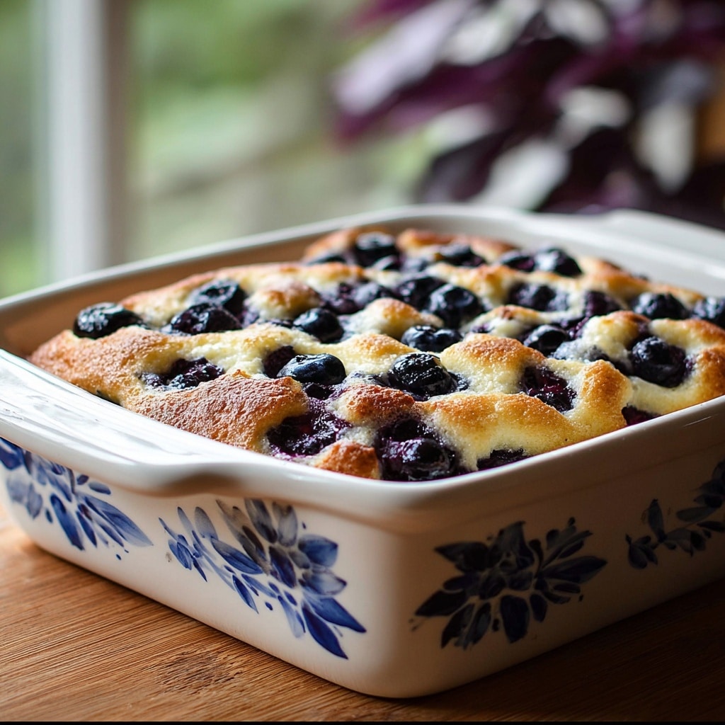 Blueberry Buttermilk Pancake Casserole Recipe - Recipe Image