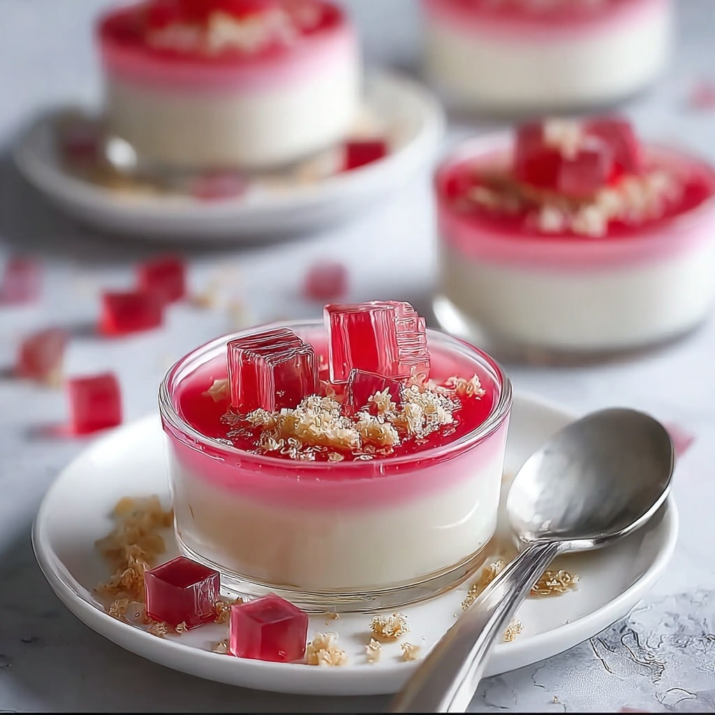 Rhubarb Panna Cotta: A Perfect Harmony of Tangy and Creamy Recipe - Recipe Image