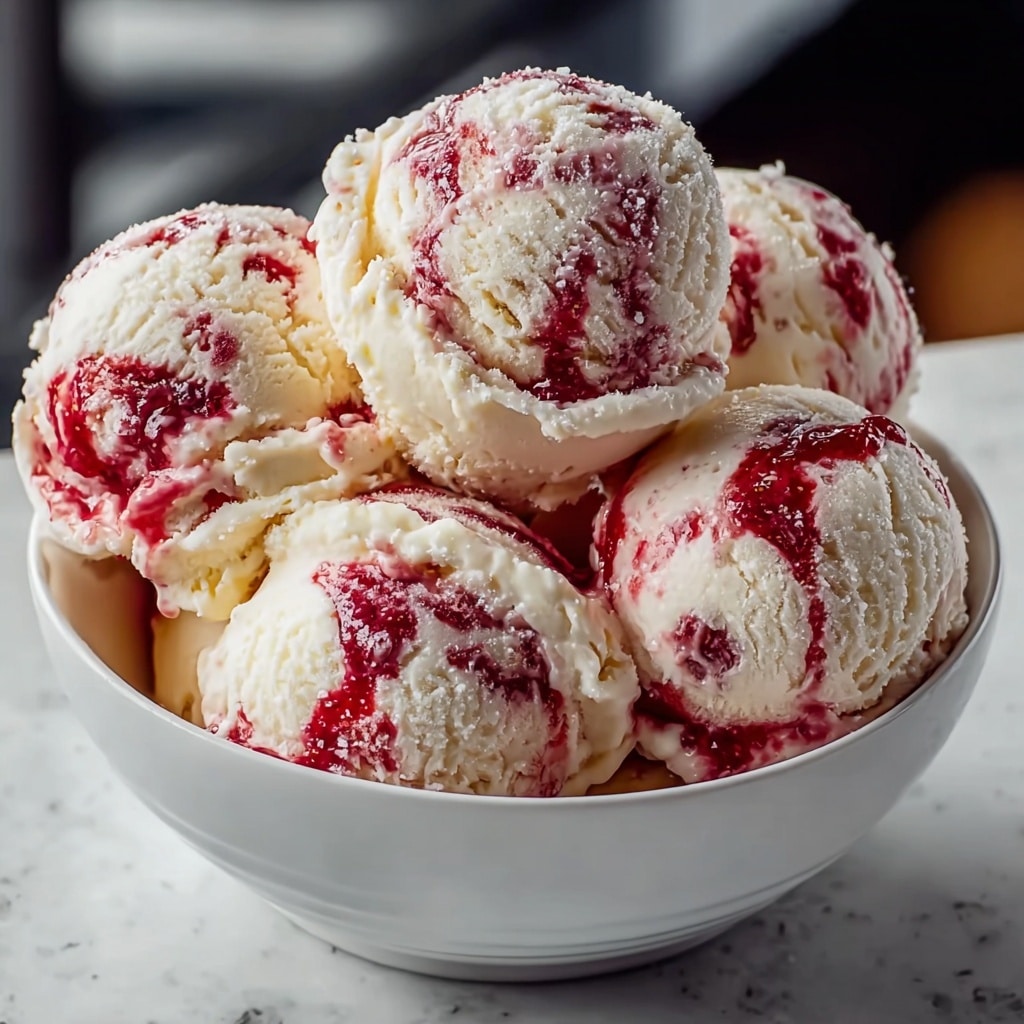 Strawberry Vanilla Bean Ice Cream Recipe - Recipe Image