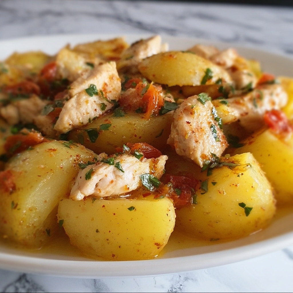 Easy Italian Chicken and Potatoes Recipe - Recipe Image