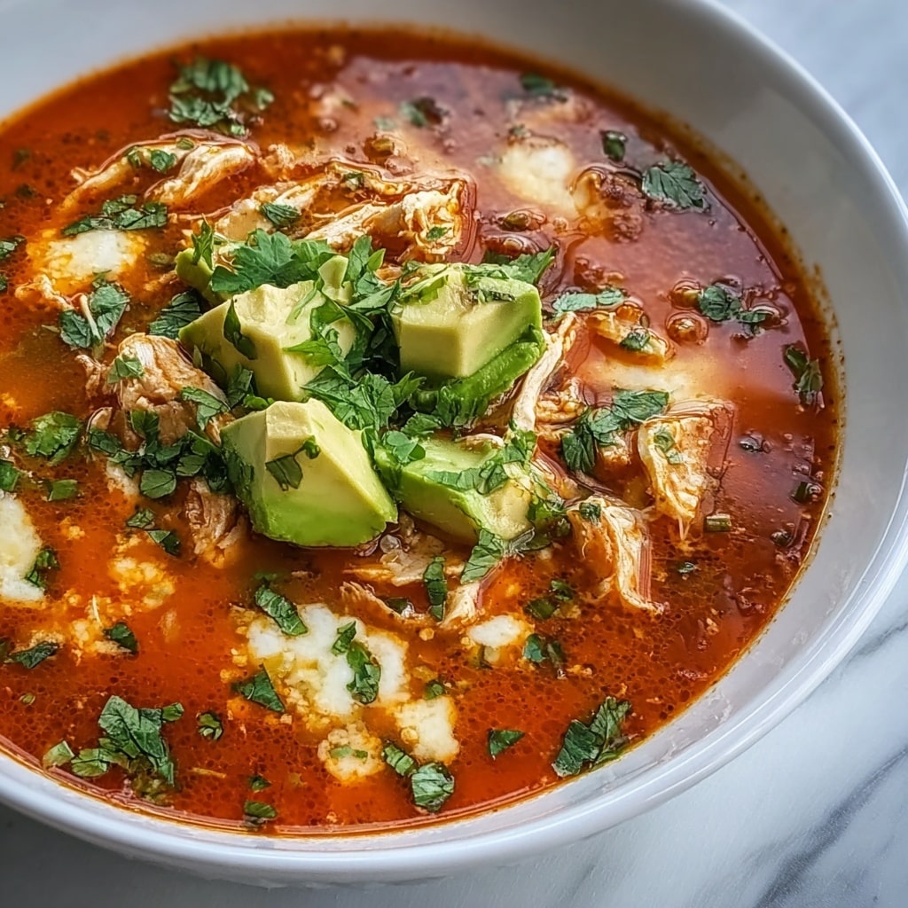 Keto Creamy Chicken Enchilada Soup Recipe - Recipe Image