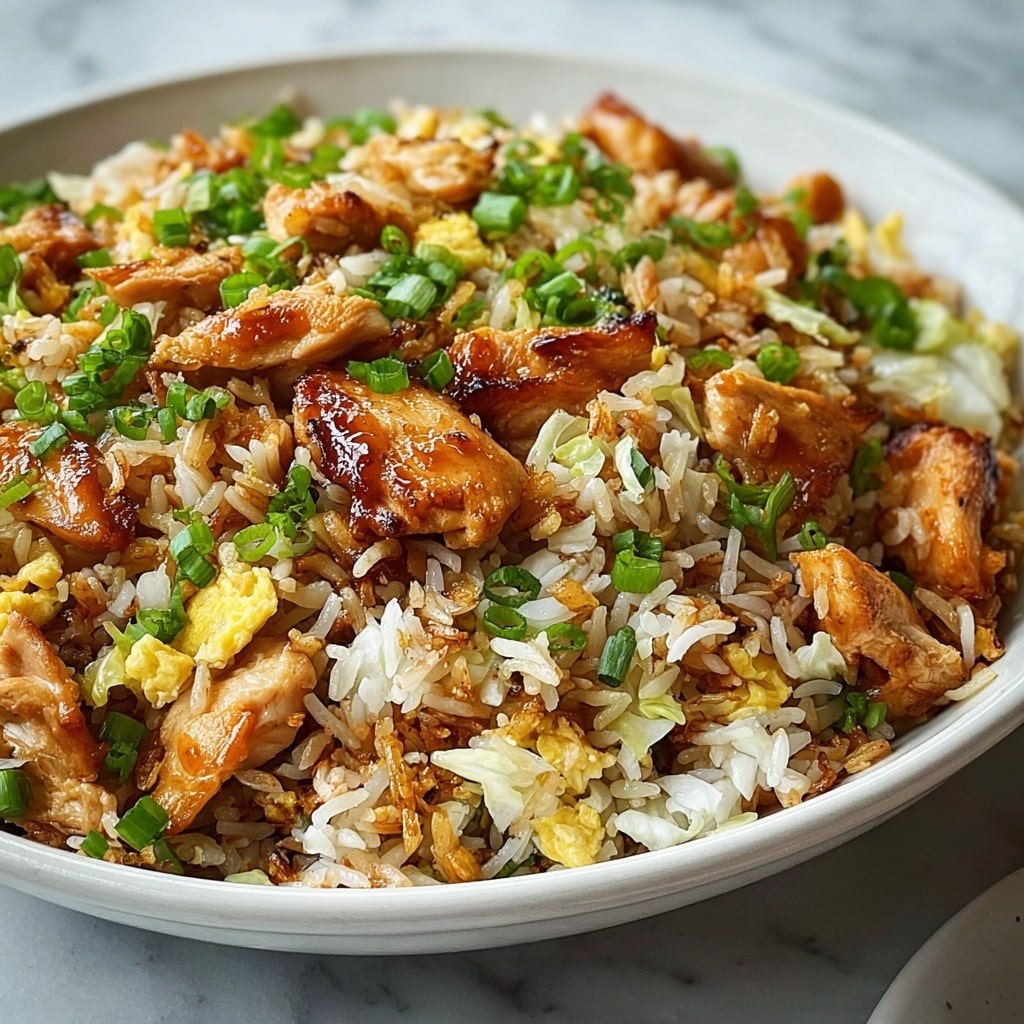 Egg Roll Fried Rice with Chicken Recipe - Recipe Image