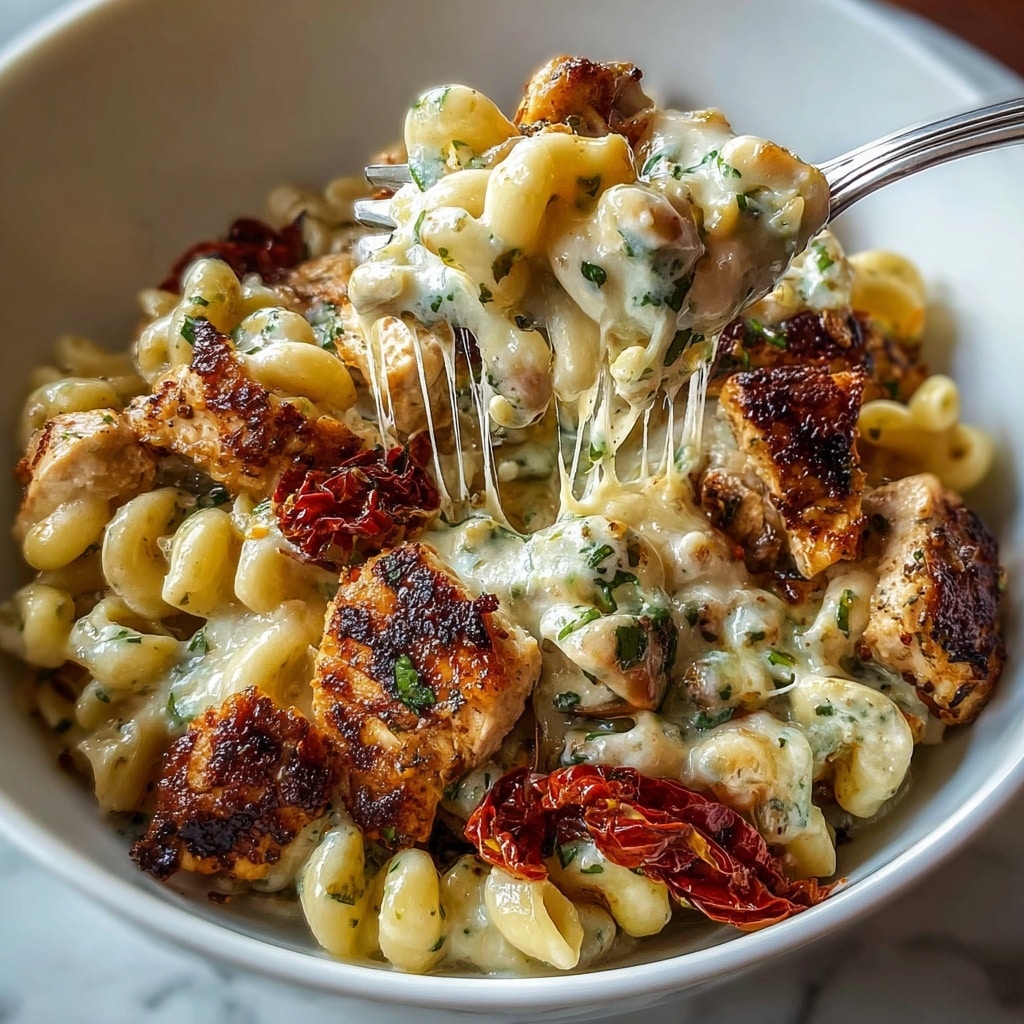 Pesto Chicken Chili Mac Recipe - Recipe Image