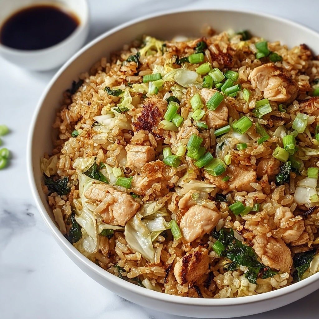 Egg Roll Fried Rice with Chicken Recipe - Recipe Image
