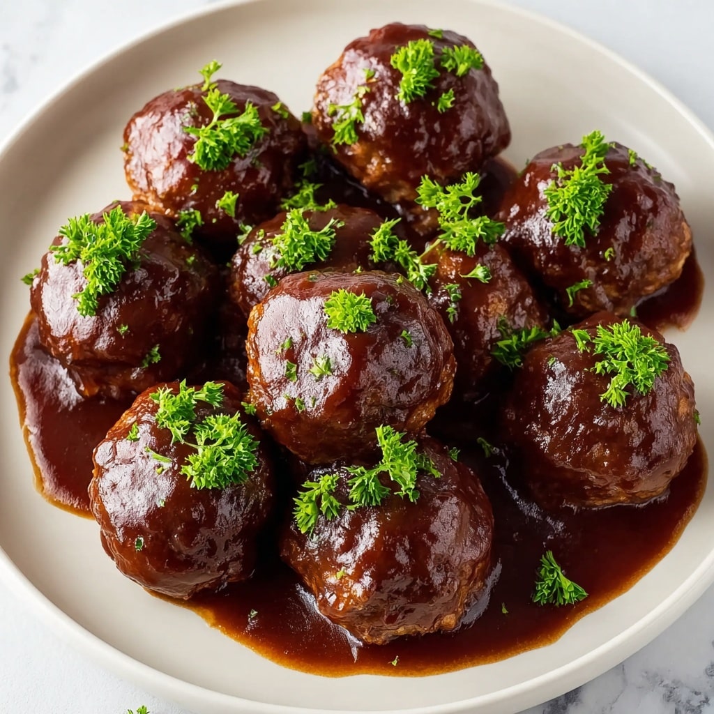 Viral Slow Cooker Cherry BBQ Meatballs Recipe - Recipe Image