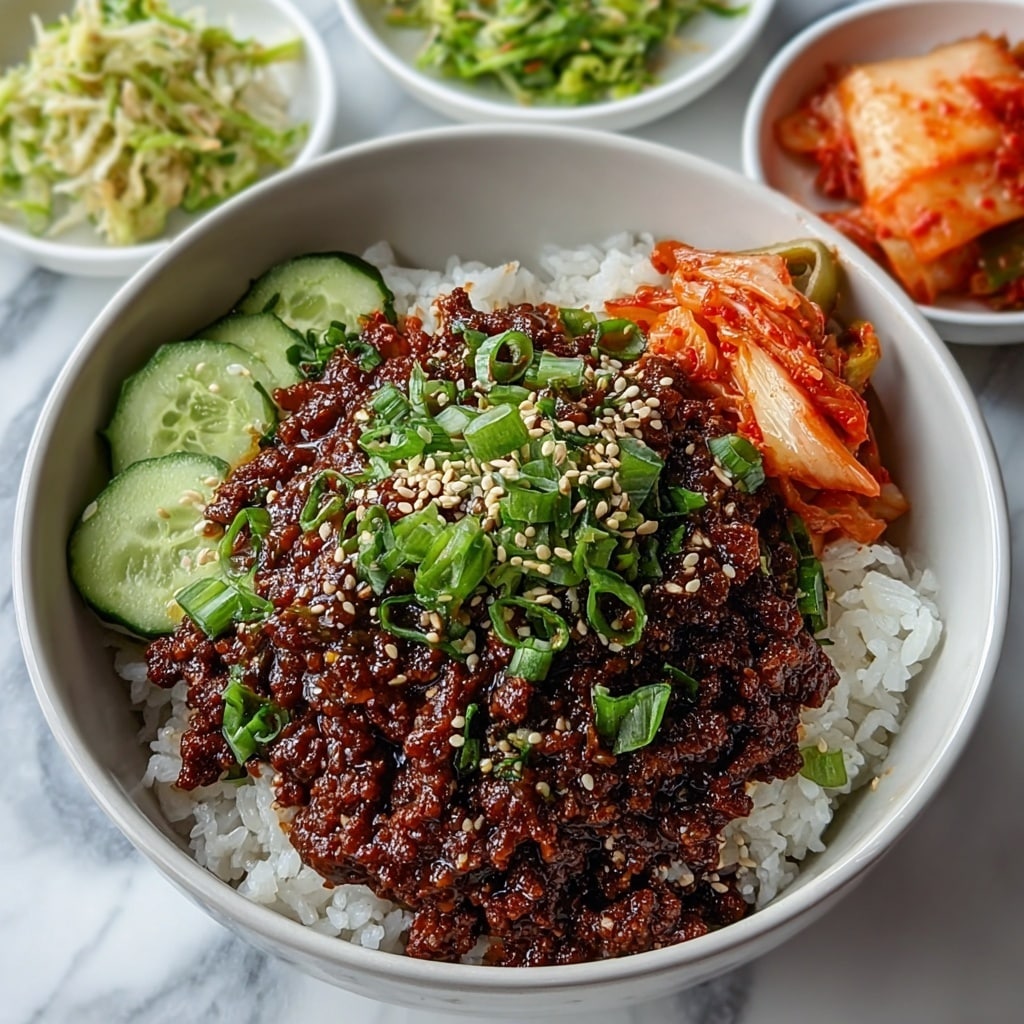 Korean Beef Bowl Gochujang Recipe - Recipe Image