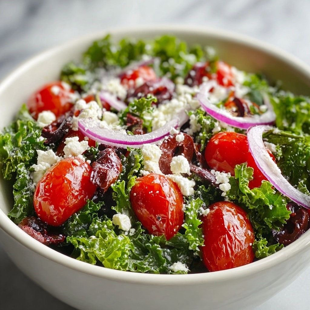 Greek Salad Bowl Mediterranean Recipe - Recipe Image