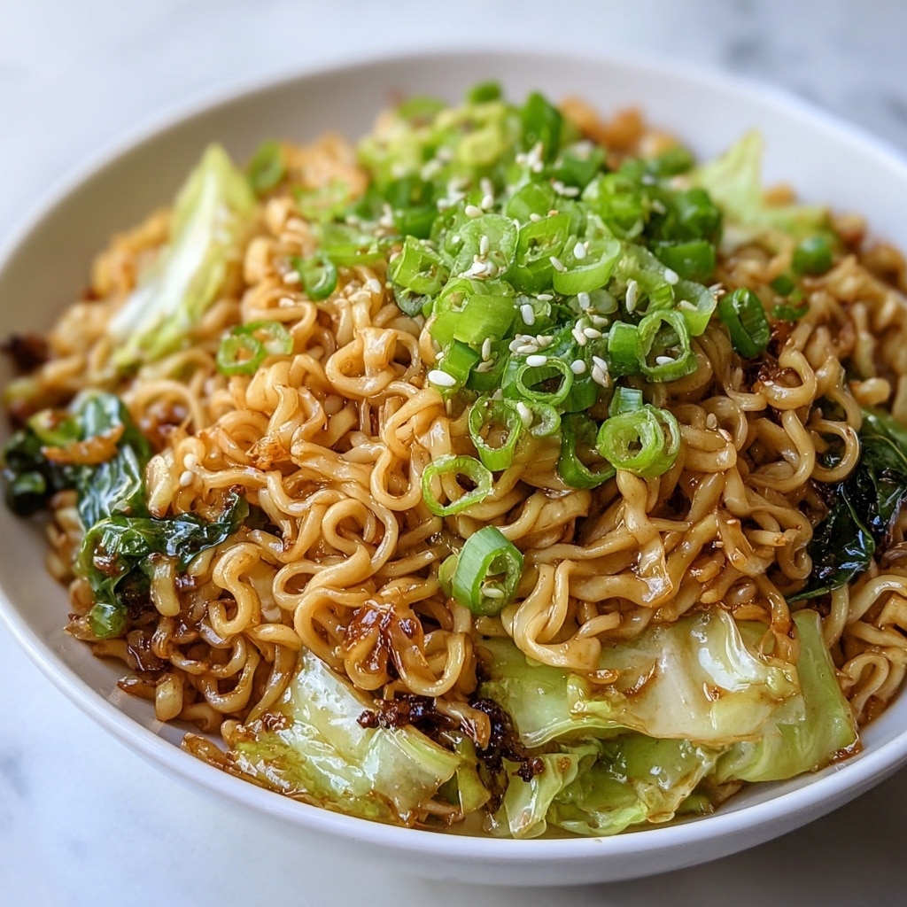 Fried Cabbage Ramen Stir-Fry Recipe - Recipe Image