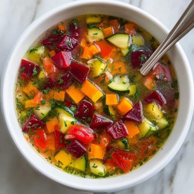 Rainbow Vegetable Detox Soup Recipe