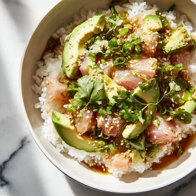 Tuna Avocado Rice Bowl Recipe