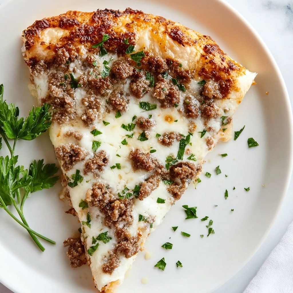 Ground Beef Alfredo Pizza Recipe