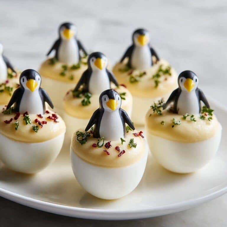 White Bean Dip Olive Penguins Recipe