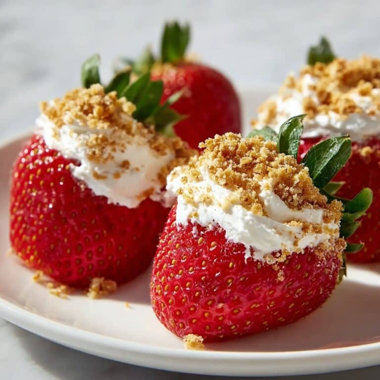 Cheesecake Stuffed Strawberries Recipe