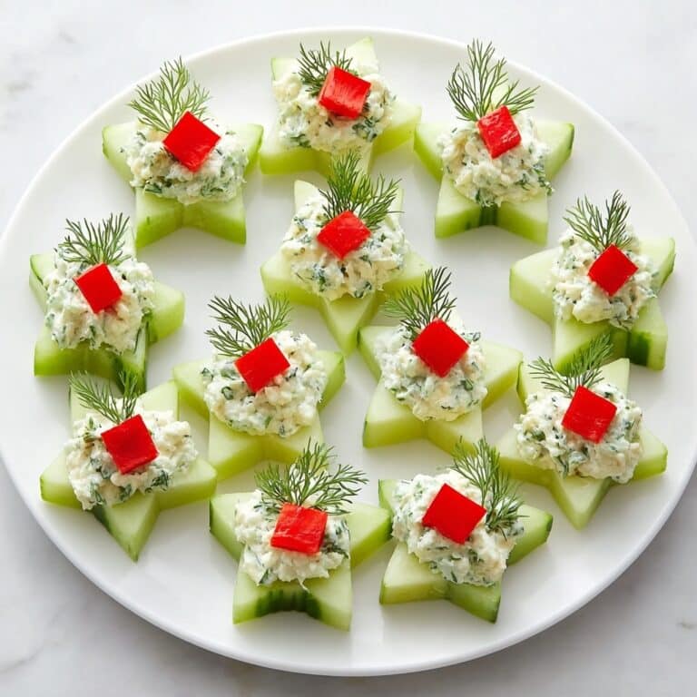 Cucumber Dill Christmas Stars Recipe