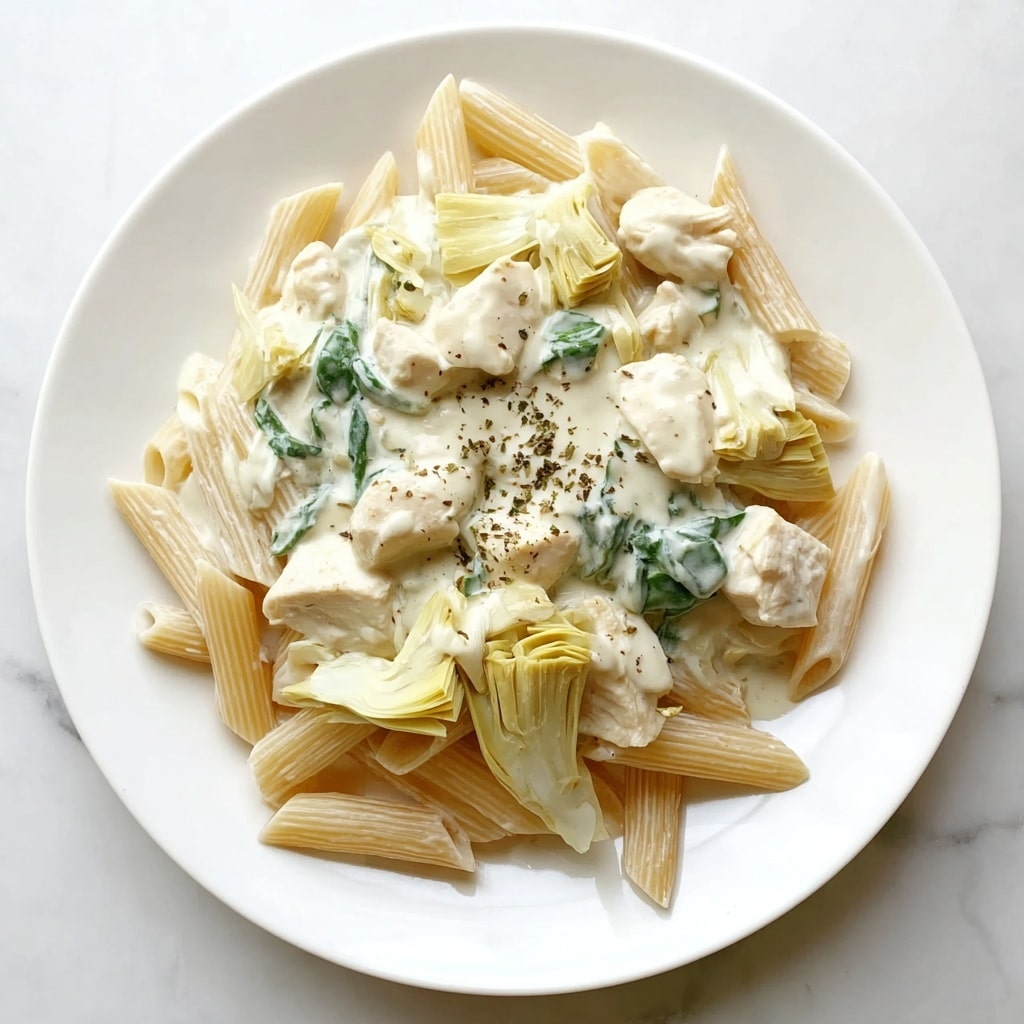 Creamy Spinach Artichoke Pasta Recipe