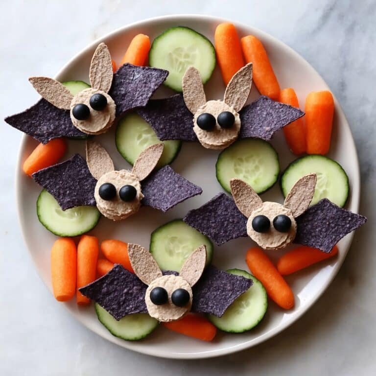 Spooky Bat Black Bean Dip Recipe