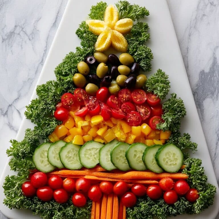 Healthy Christmas Veggie Tree Recipe