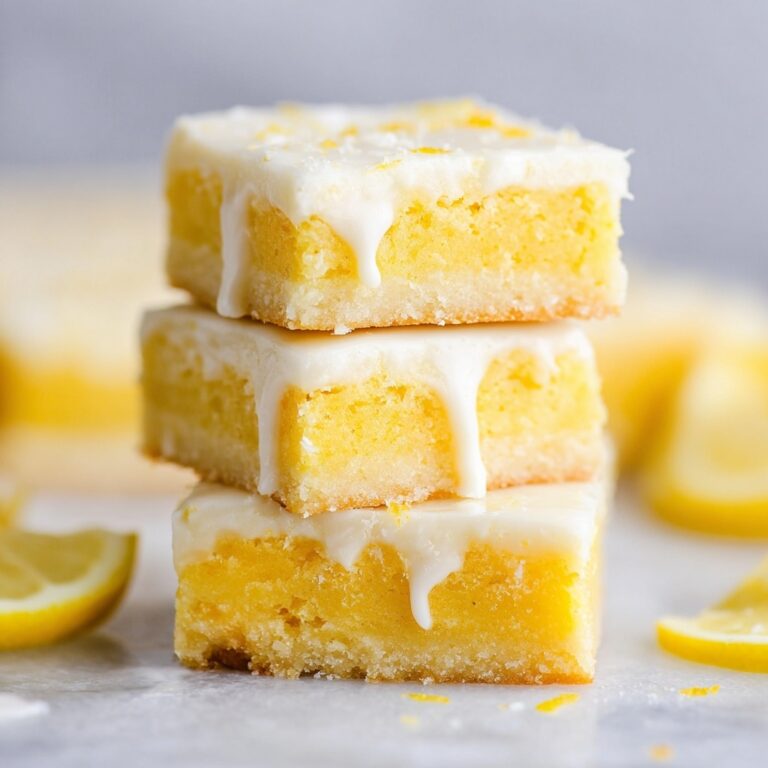 Glazed Lemon Brownies Recipe