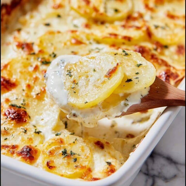 Garlic Parmesan Scalloped Potatoes Recipe
