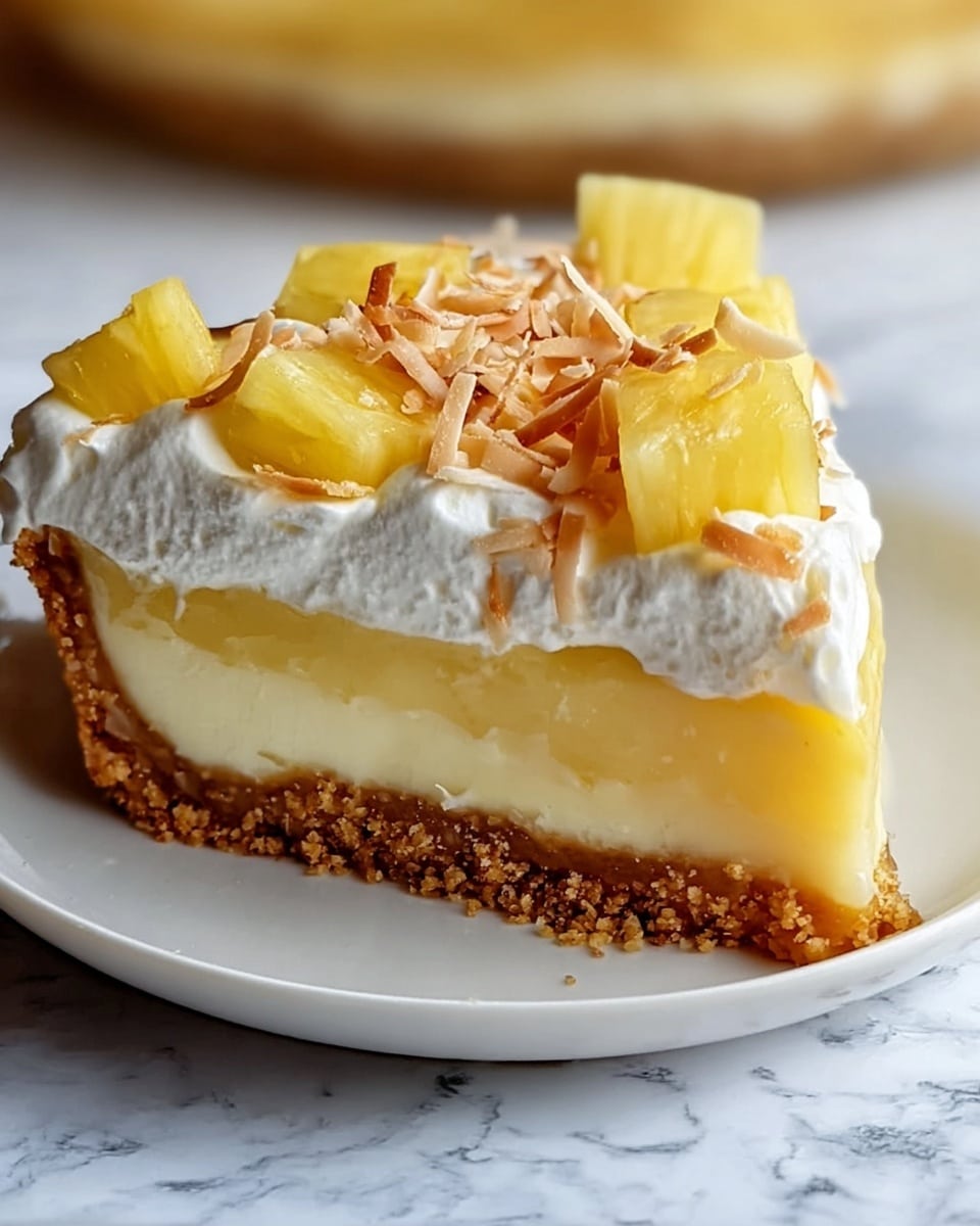 Pineapple Cream Cheese Pie Recipe - Recipe Image