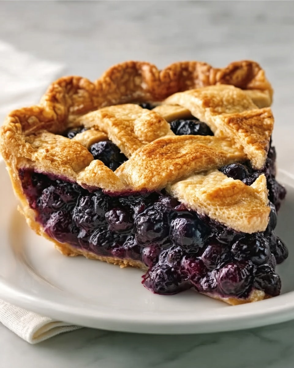 The Best Blueberry Pie: Sweet & Creamy Perfection Recipe - Recipe Image