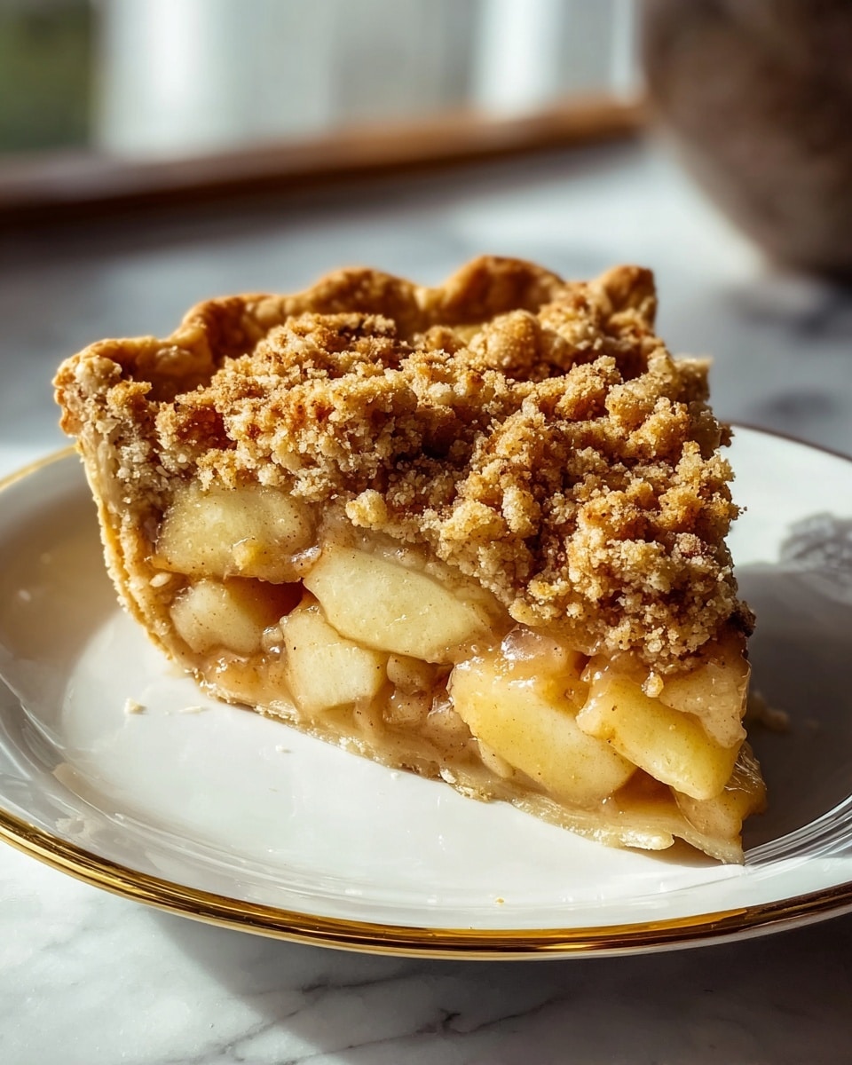 Sour Cream Apple Pie with Brown Sugar Streusel Recipe - Recipe Image